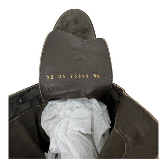 Gianvito Rossi Suede Combat Boots - Picture 8 of 8